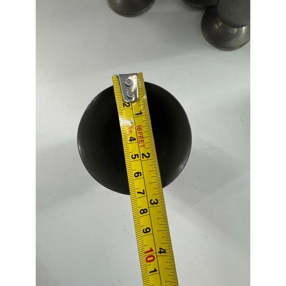 Vintage Gimbels Solid Pewter Small Wine Goblets (READ) Set of 6 - Picture 7 of 8